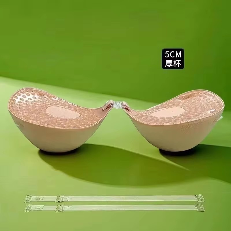 Push Up Bra Silicone - 5cm 두께의 통기성 접착식 브라, 실리콘