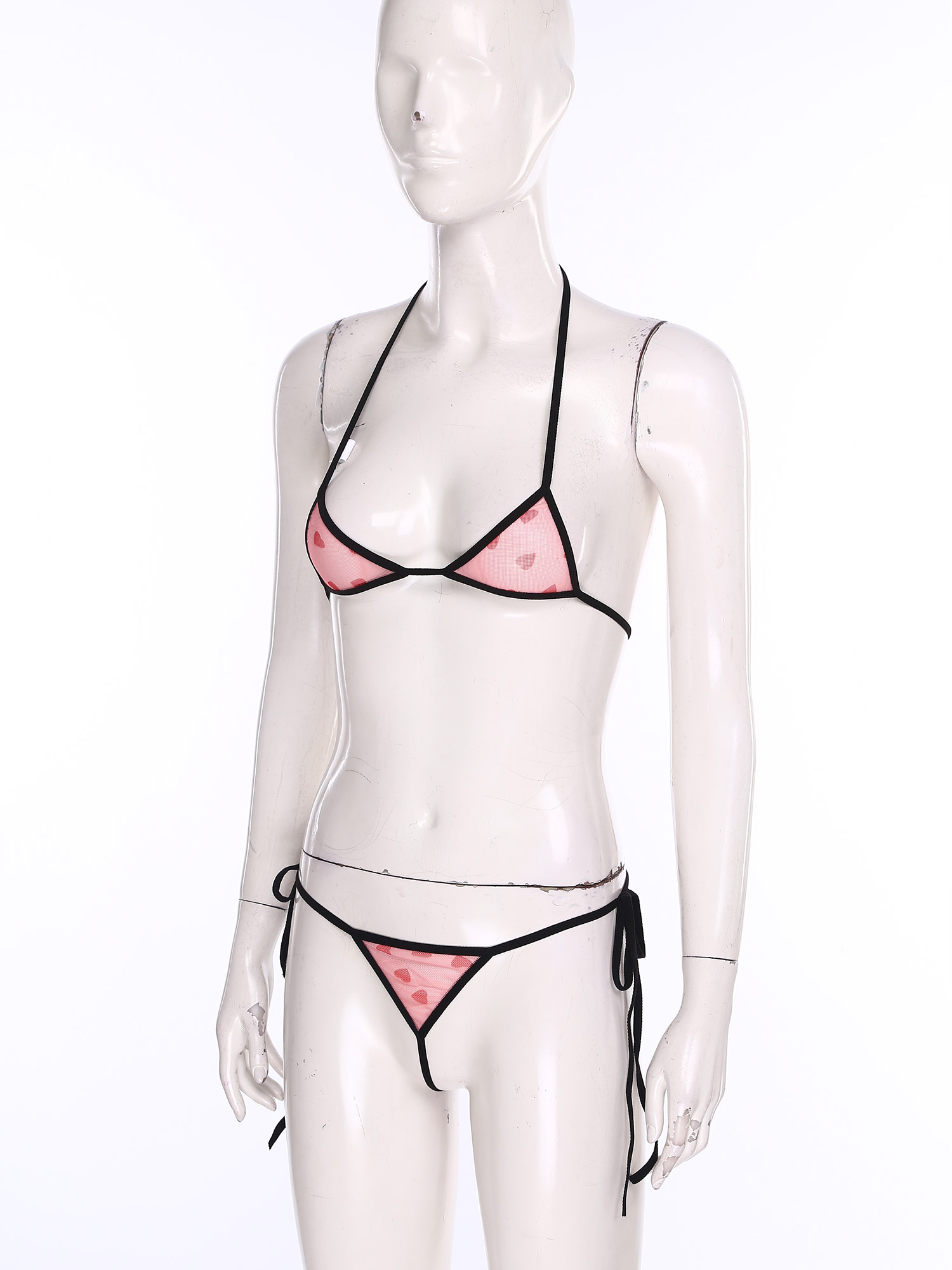 여성용 마이크로 미니 비키니 란제리 속옷 세트 프린트  - Lace Bralette Set 리뷰 및 가격
